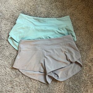 Lululemon speed up running shorts